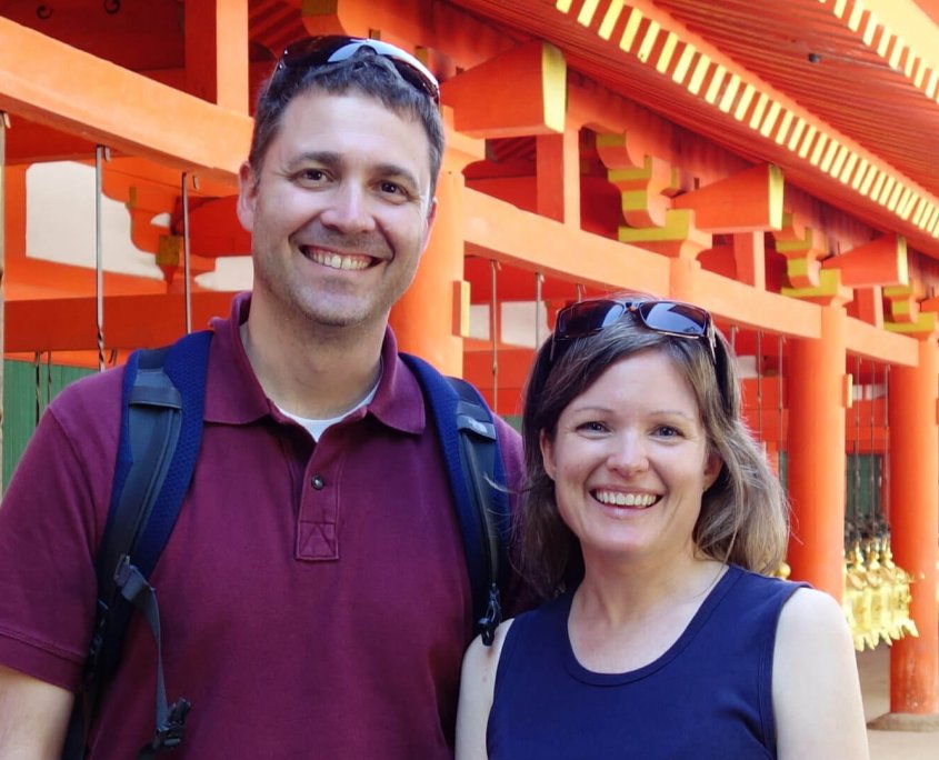 Shawn and Becki in Nara