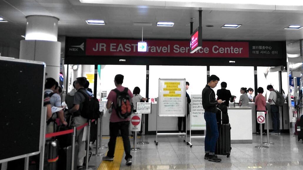 Rail Pass Exchange at Narita Airport