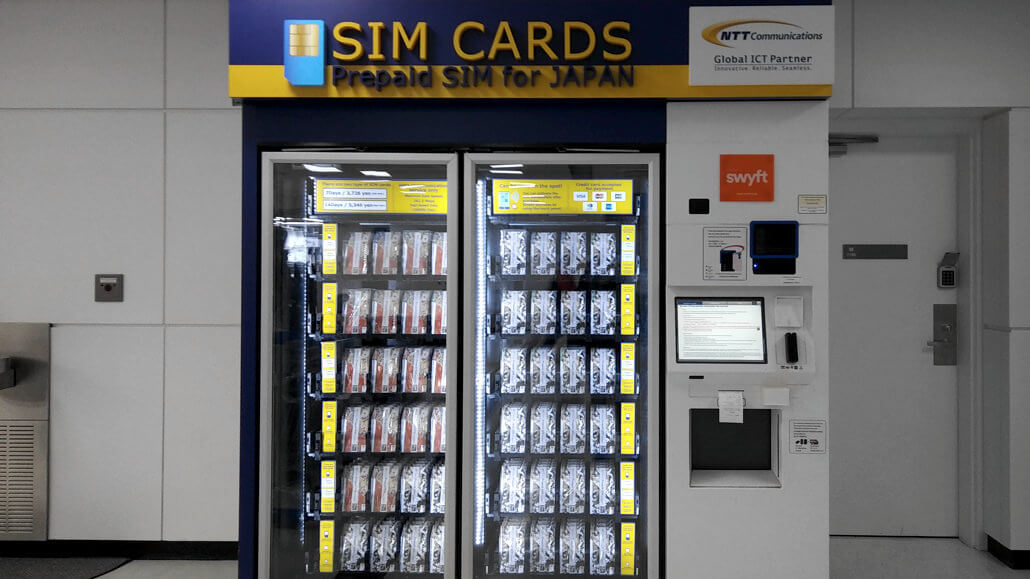 SIM Card Machine - Narita Airport, Japan