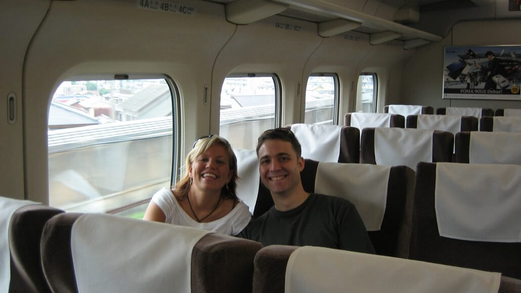 Riding the Shinkansen with Friends