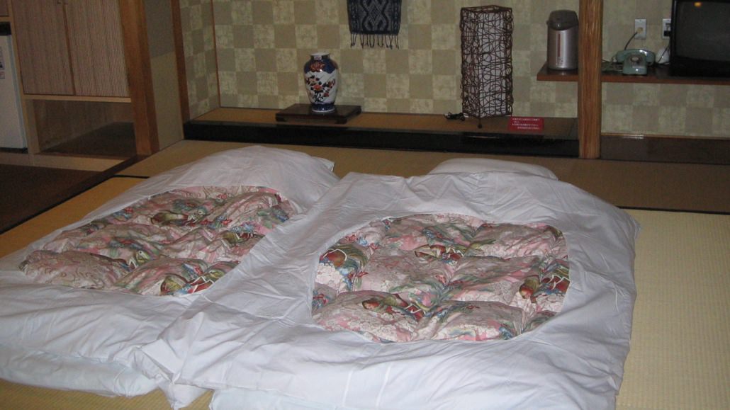 Futon Beds on Tatami Floor