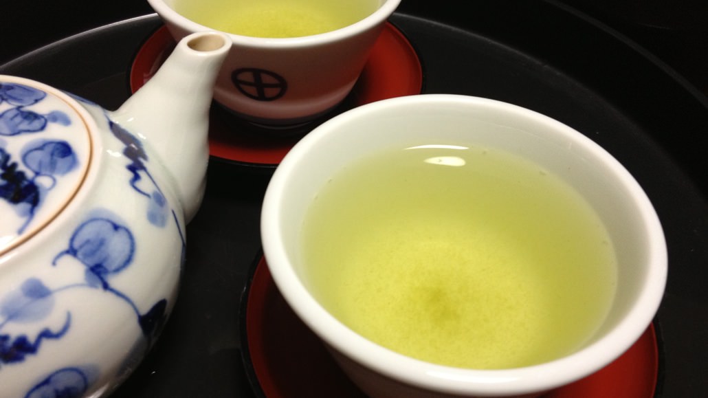 Green Tea in Guest Room