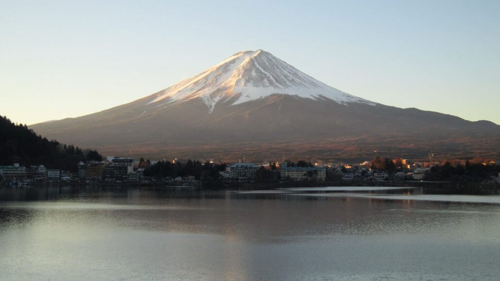 View of Mount Fuji Over Kawaguchi Lake
