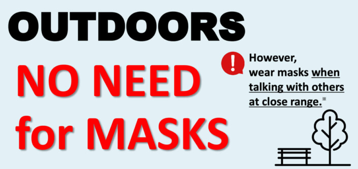 Outdoors No Need for Masks