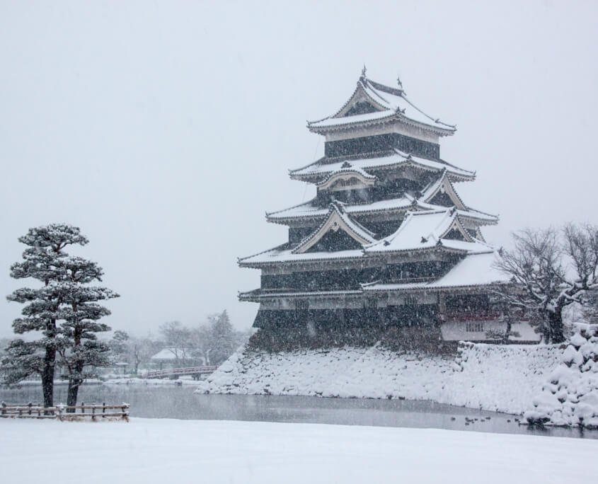 Snow Covered Matsumoto Castle
