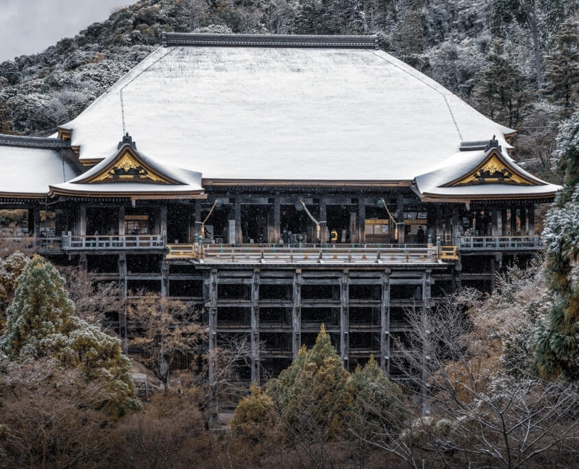 Snow Covered Kiyomizu Dera