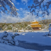 Japan Winter Travel: Snow Covered Kinkakuji