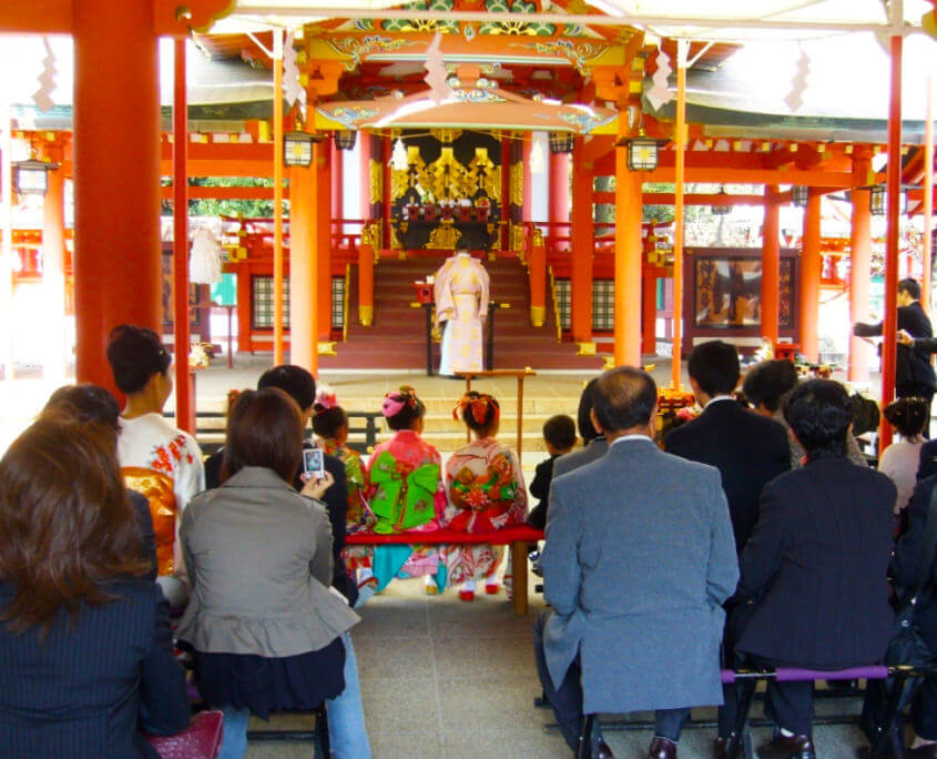 Shichigosan at Ikuta Shrine