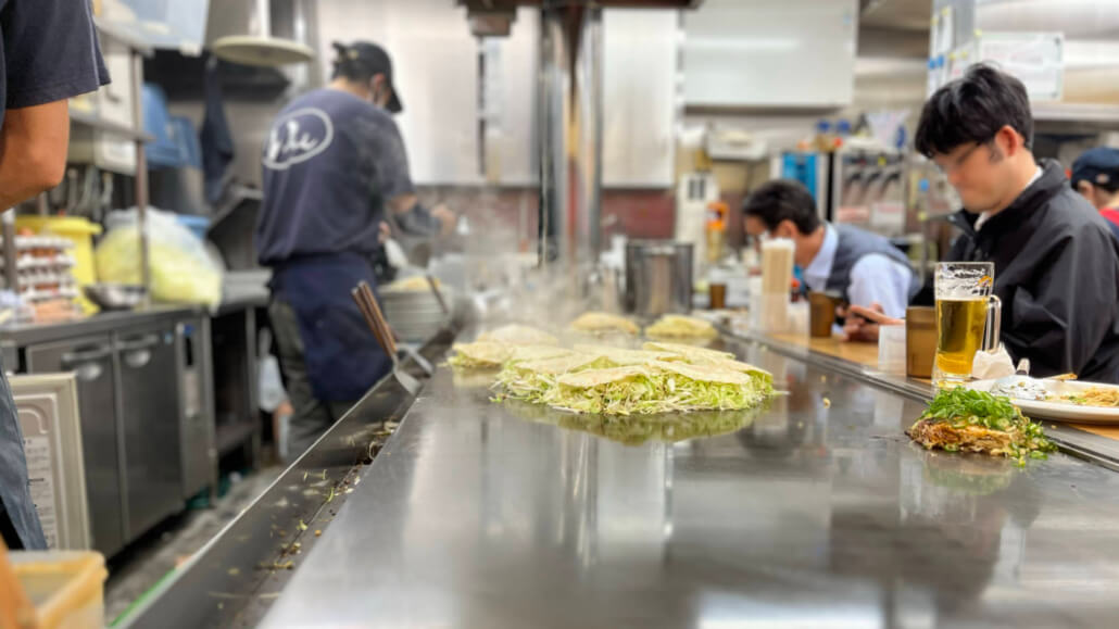 Okonomiyaki Restaurant in Hiroshima