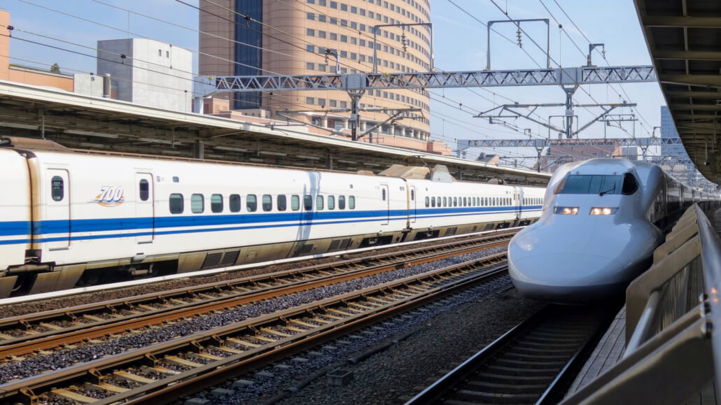 Shinkansen at Hamamatsu Station