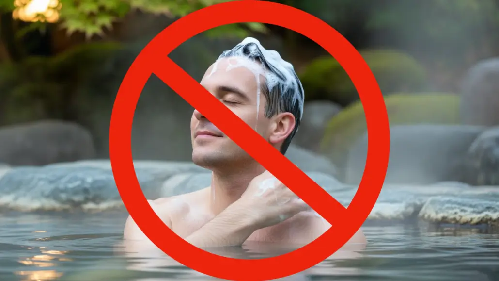 No Soap in Japanese Hot Springs