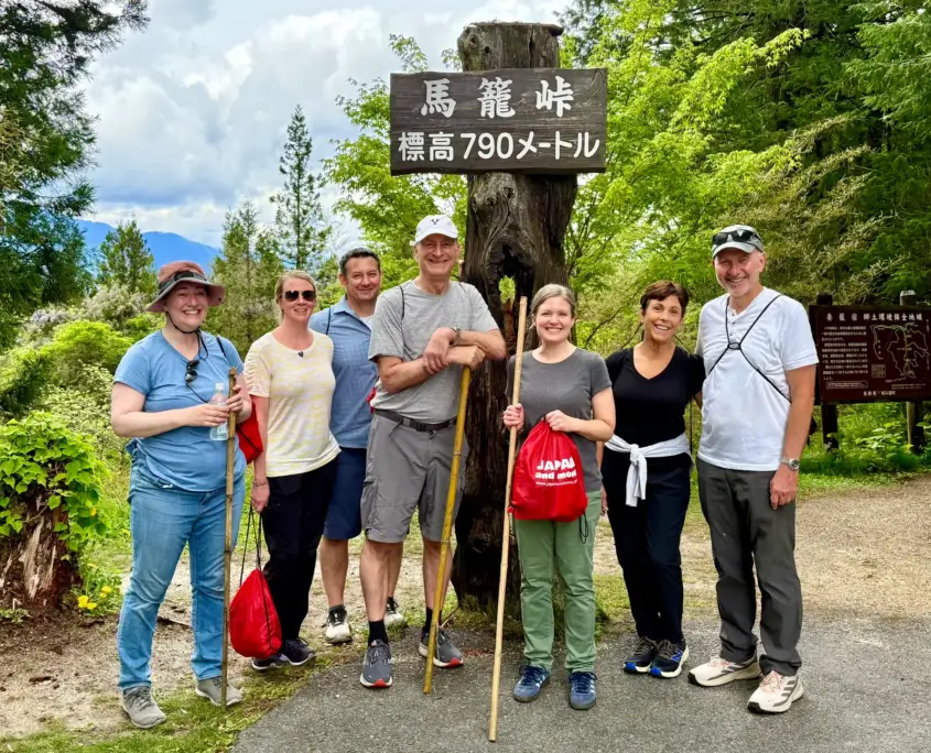Japan and More Tour Group on Nakasendo
