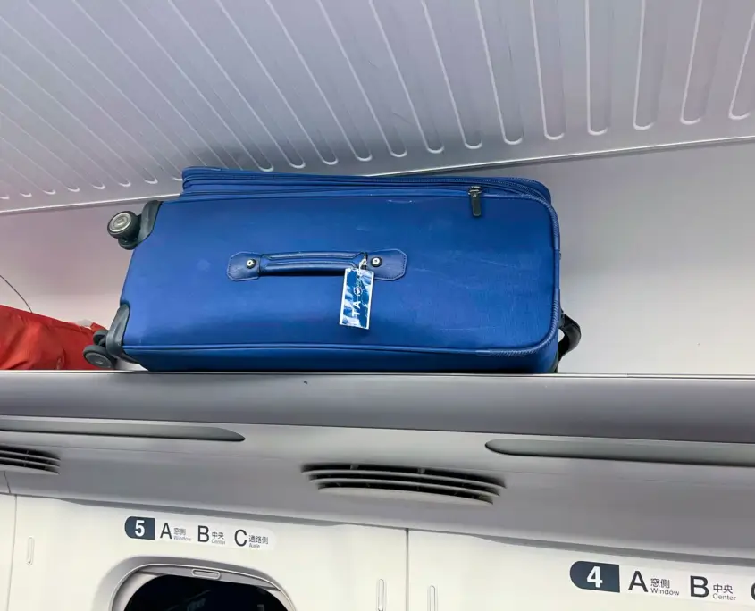 My Medium 25-Inch Suitcase Easily Fits on Shinkansen