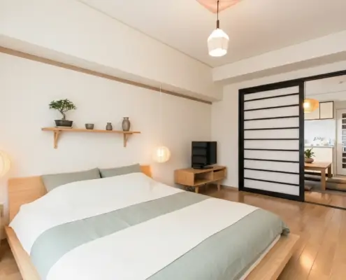 Living Room with a Bed