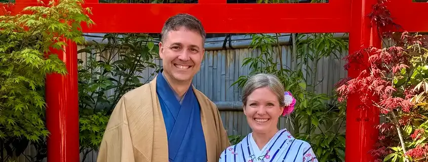 Becki and Shawn in Kimono