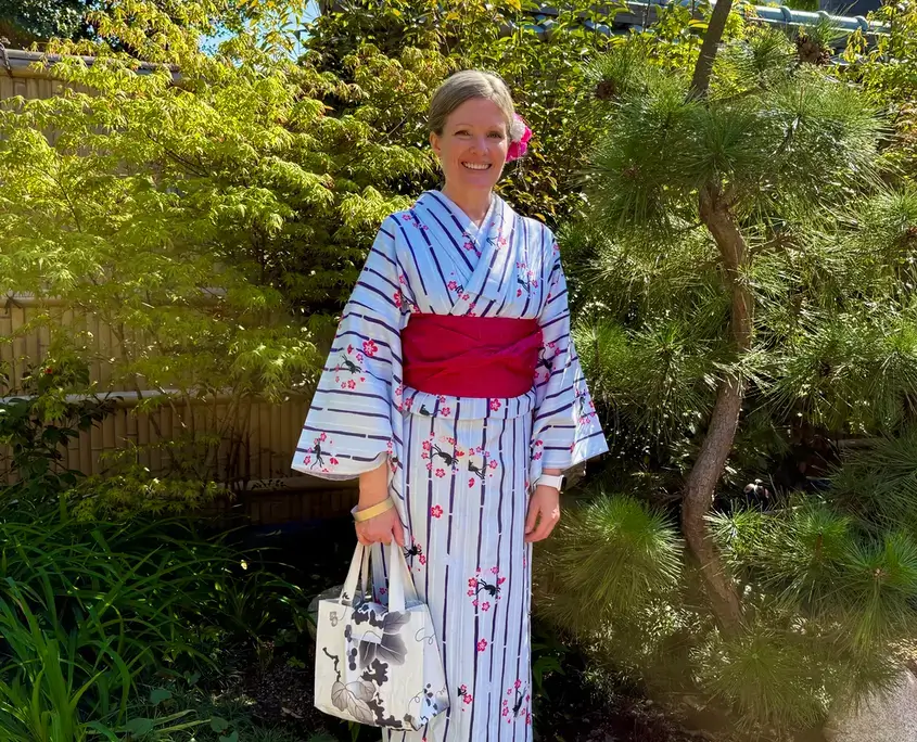 Becki in a Japanese Kimono