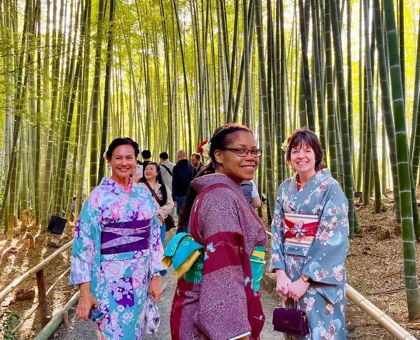 Our Tour Guests in Japanese Kimono